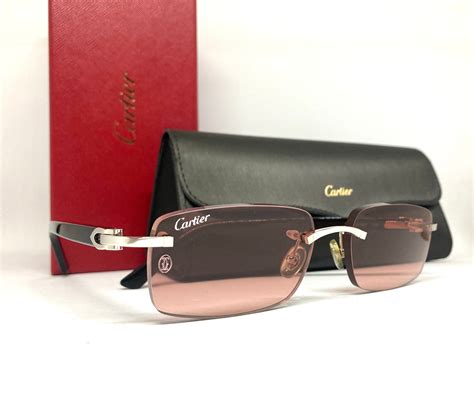 cartier c decor replica sunglasses|cartier c decor rimless glasses.